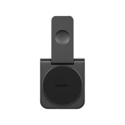 Energea MagDuo 2 IN 1 Foldable Magsafe Fast Wireless Charger - Gunmetal